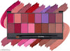 MARS Infinity Lip Palette | Demi Matte | 16 Colors to Infinte Lipstick Colors | Free Spatula cum Applicator (36.0 gm) ( Shade-02 )
