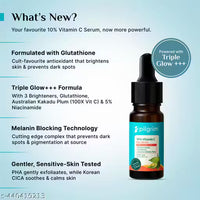 Pilgrim 10% Vitamin C Face Serum For Daily Brightness 10 ml | Brightens & Evens Skin Tone | Women & Men