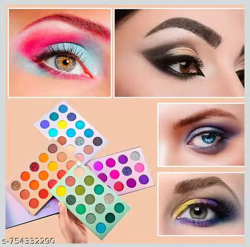 60 Color Ultimate Eyeshadow Palette | Multi-Shade Makeup Box | Professional Matte & Shimmer Kit | Vibrant Pigmented Colors