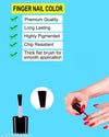 Finger nail polish 6 pcs combo