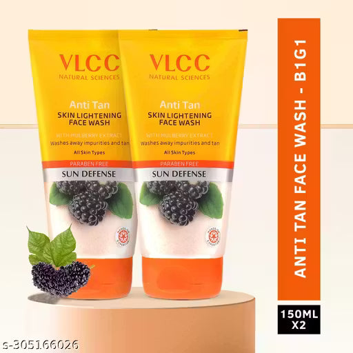 VLCC Anti Tan Lightening Facewash - 150ml x 2