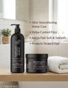 Global Zone Series Nanoplastia Smoothening Shampoo and Hair Masque, 500 ml Each, Sulphate and Paraben Free (GZS-BLACK-SMPU-MSK)