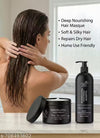 Global Zone Series Nanoplastia Smoothening Shampoo and Hair Masque, 500 ml Each, Sulphate and Paraben Free (GZS-BLACK-SMPU-MSK)