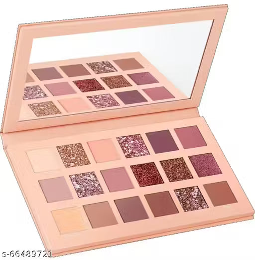 GLAMBLUSH BLUSHSKIN 18 Colors Pigmented Nude Beauty EyeShadow Palette 18 g (The Nudes Blushed)