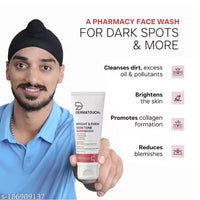 Dermatouch Bright & Even Tone with Niacinamide, Vitamin E and Kojic Acid Face Wash - 70G