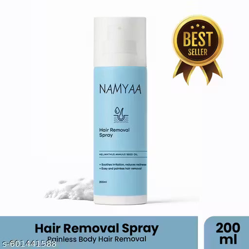 Namyaa Hair Removal Cream Spray | Painless Body Hair Removal for Legs, Underarm & Bikini line Spray Pack of 1